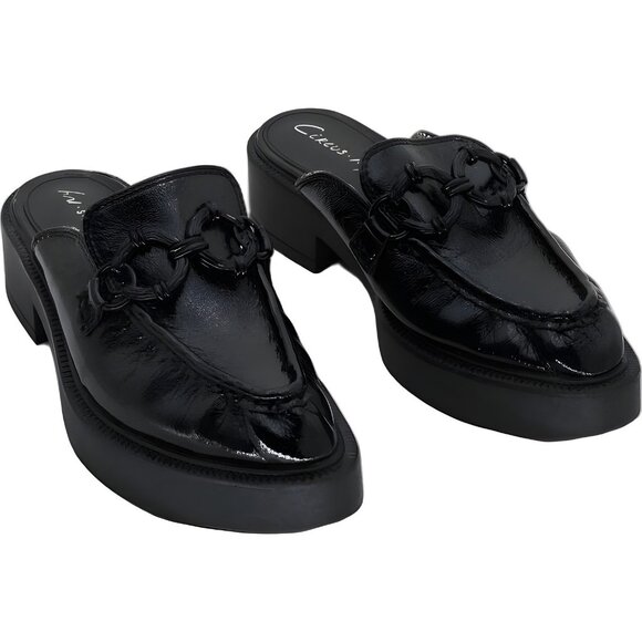 Black Nancy Mule Slip-On Heeled Loafers by Circus EU 36 US 6 - Picture 1 of 6